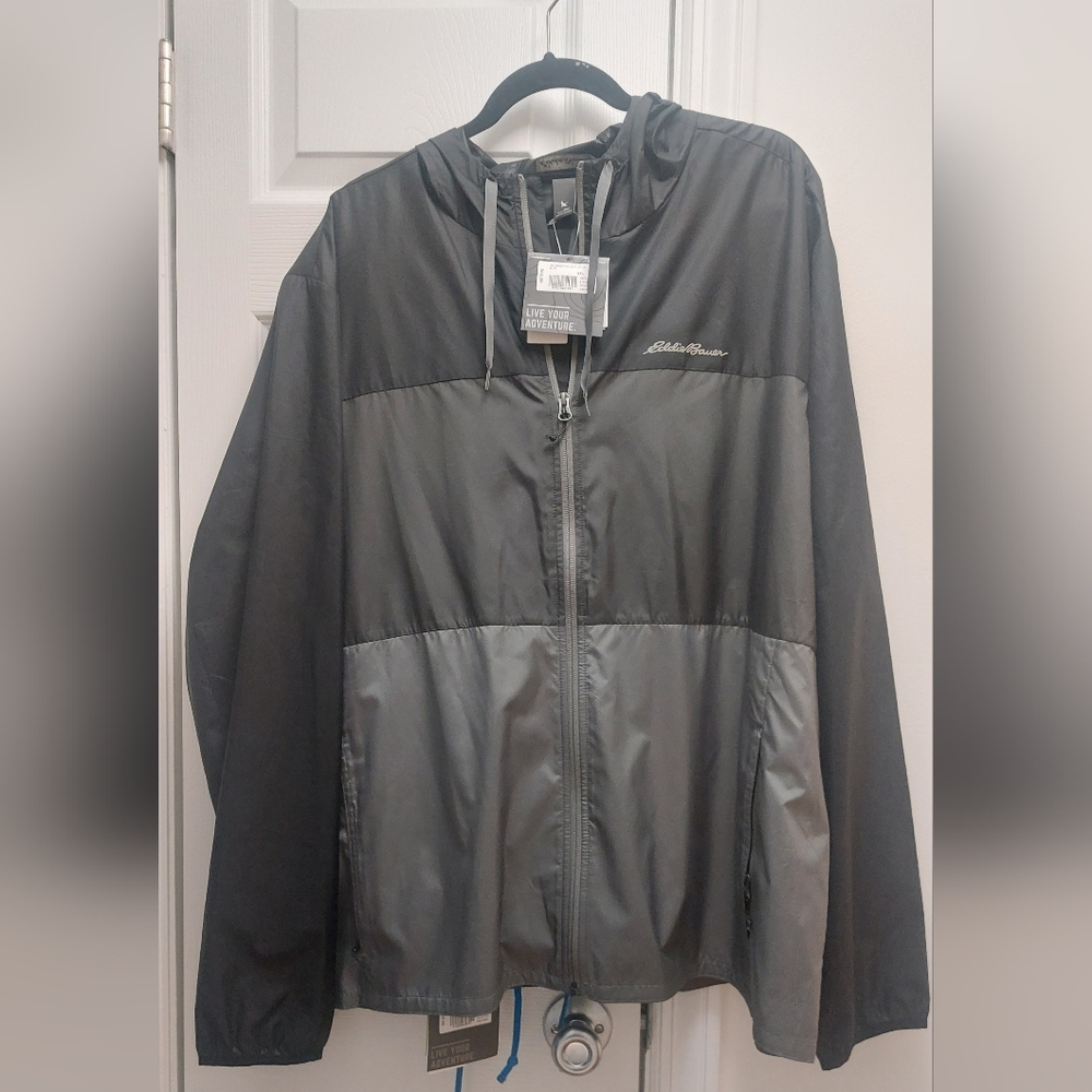 Eddie Bauer Two-Tone Black and Gray Joggers Suit. (Free Shipping)